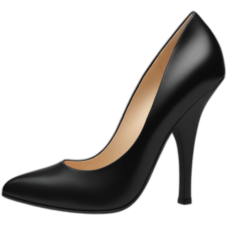 Pump heel black emoji