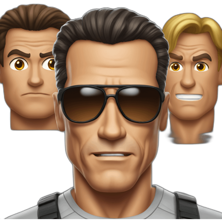 Jcvd Stallone Schwarzenegger emoji