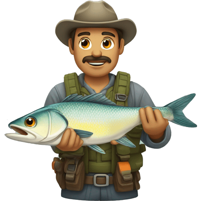 Pescador furioso  emoji