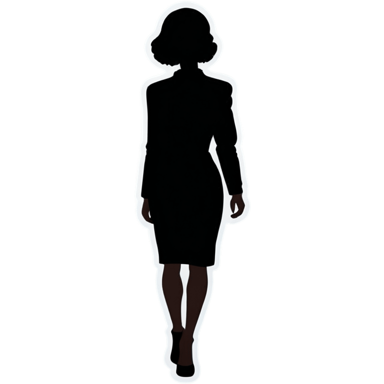 Leopard print silhouette of woman emoji