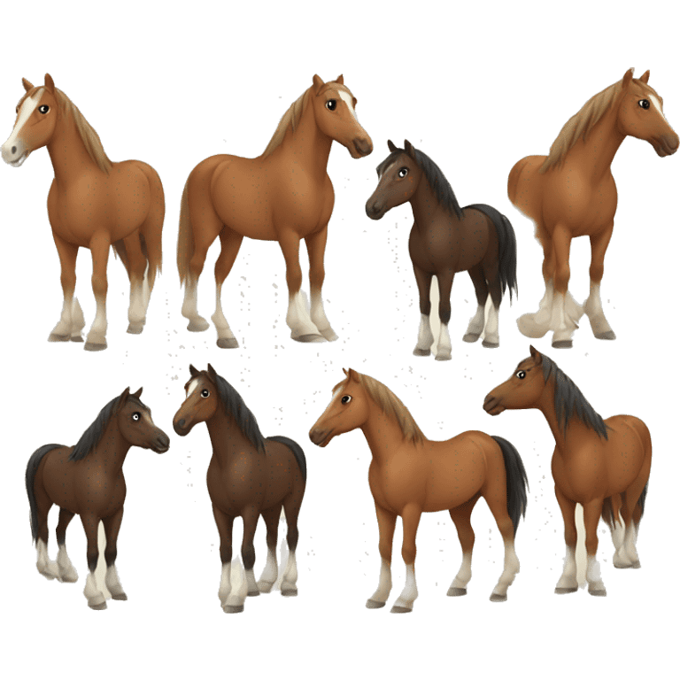 Horses emoji