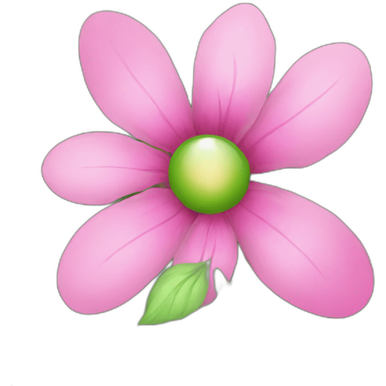 book green flower pink emoji