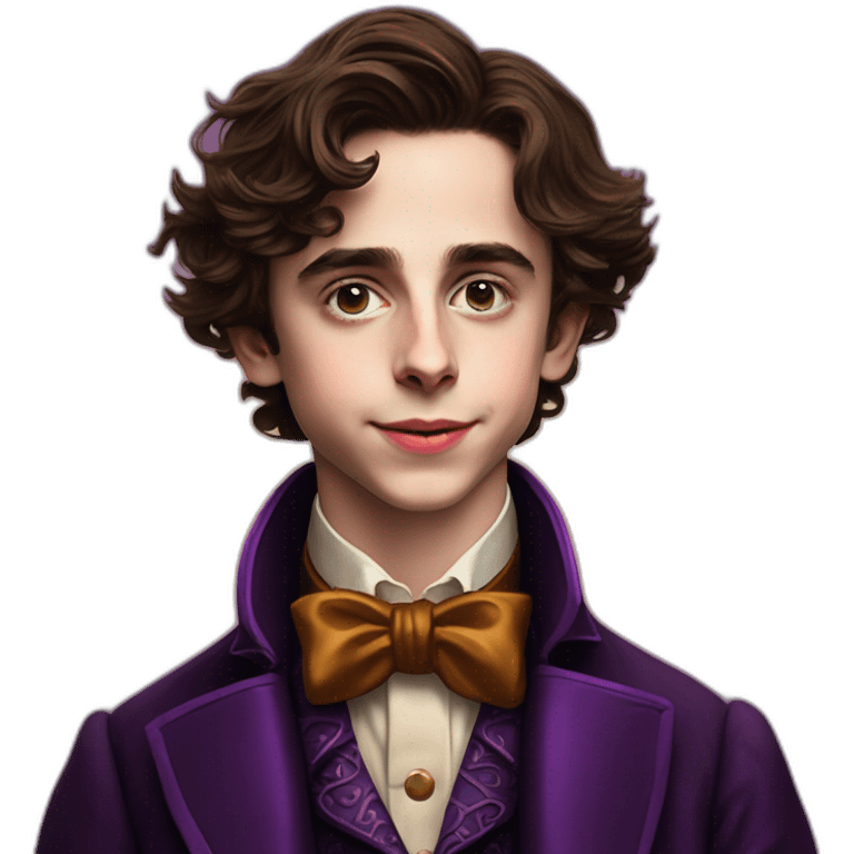 Timothée Chalamet as young Willy Wonka emoji