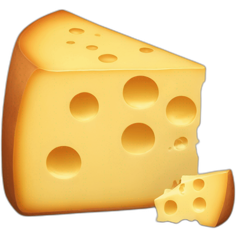 brown-colored cheese emoji