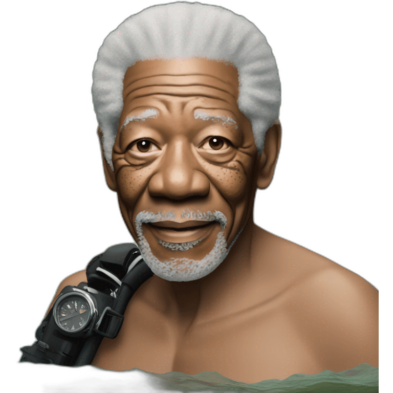 Morgan freeman scuba diving emoji