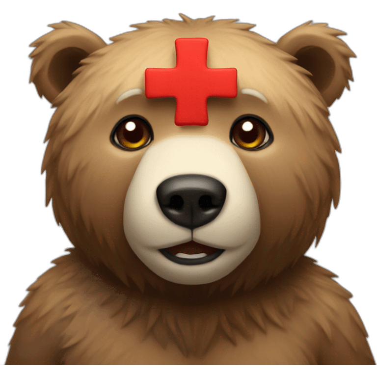 bear red cross emoji