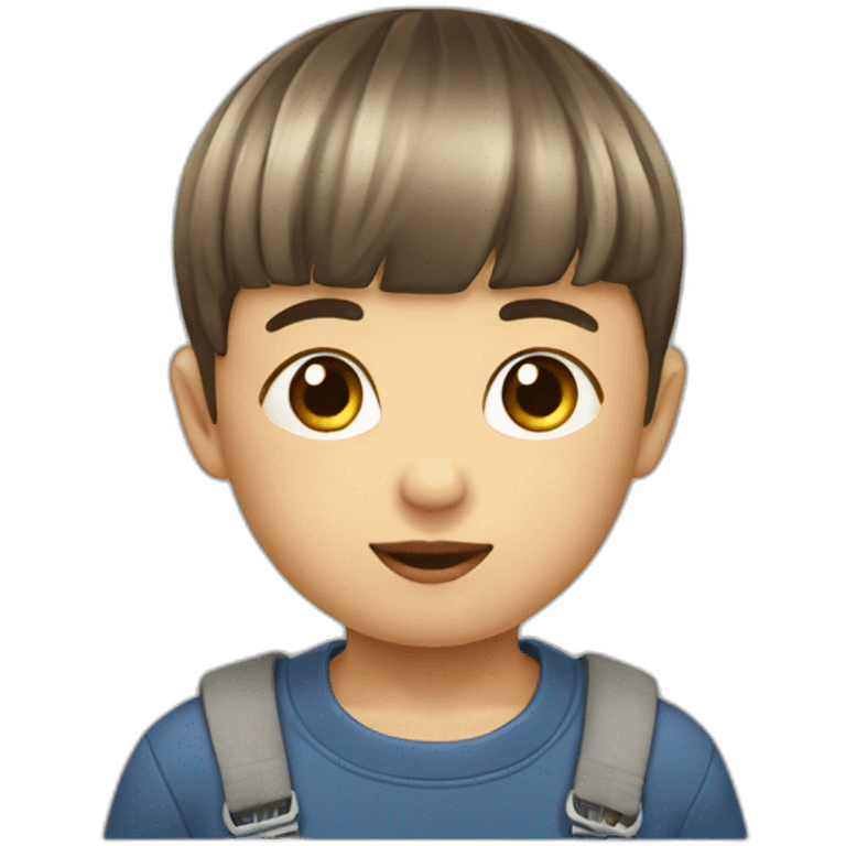 Little boy with bowl cut ￼ emoji