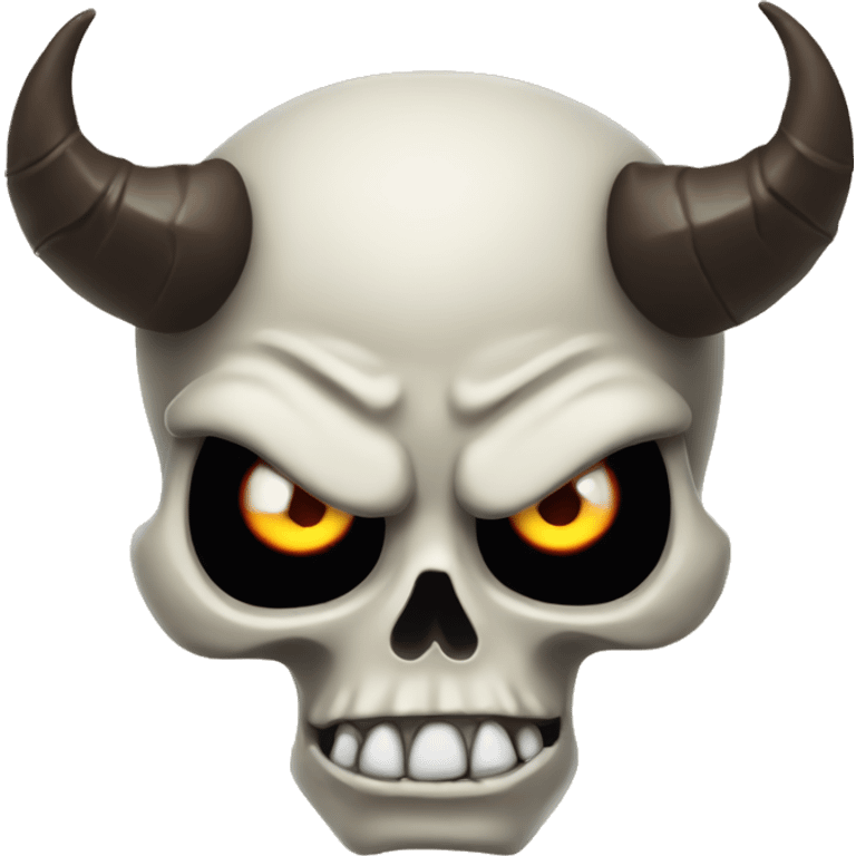 skull devil rolling eyes emoji