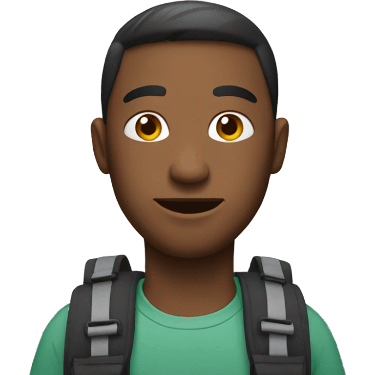 Man with backpack  emoji