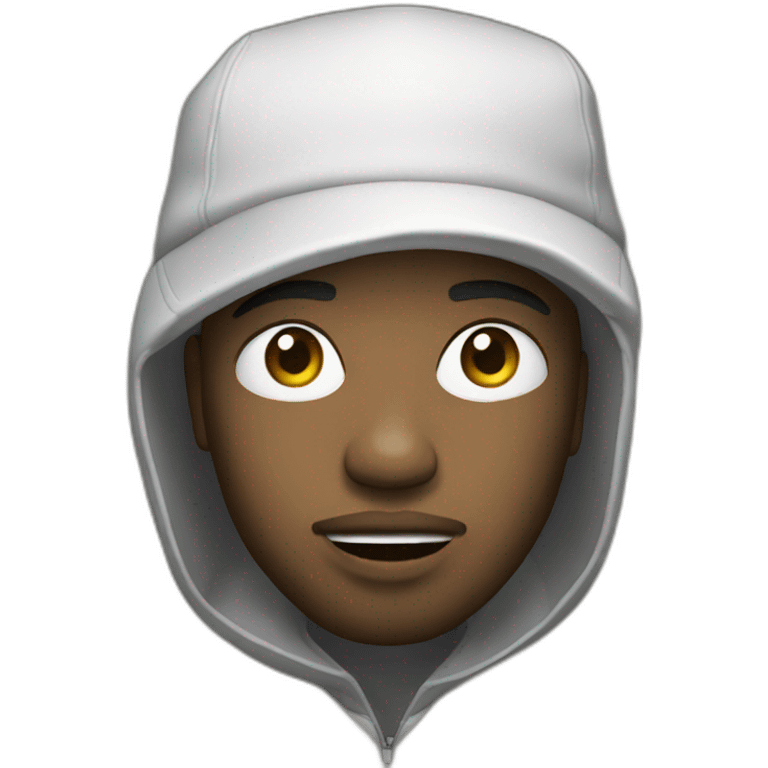 rapper white emoji