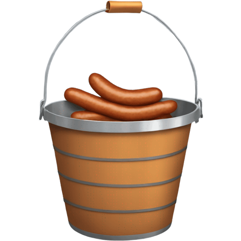 Bucket with wieners in it emoji