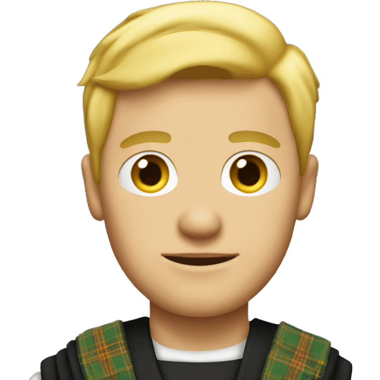 Blonde-scottish-man-with-kilt emoji