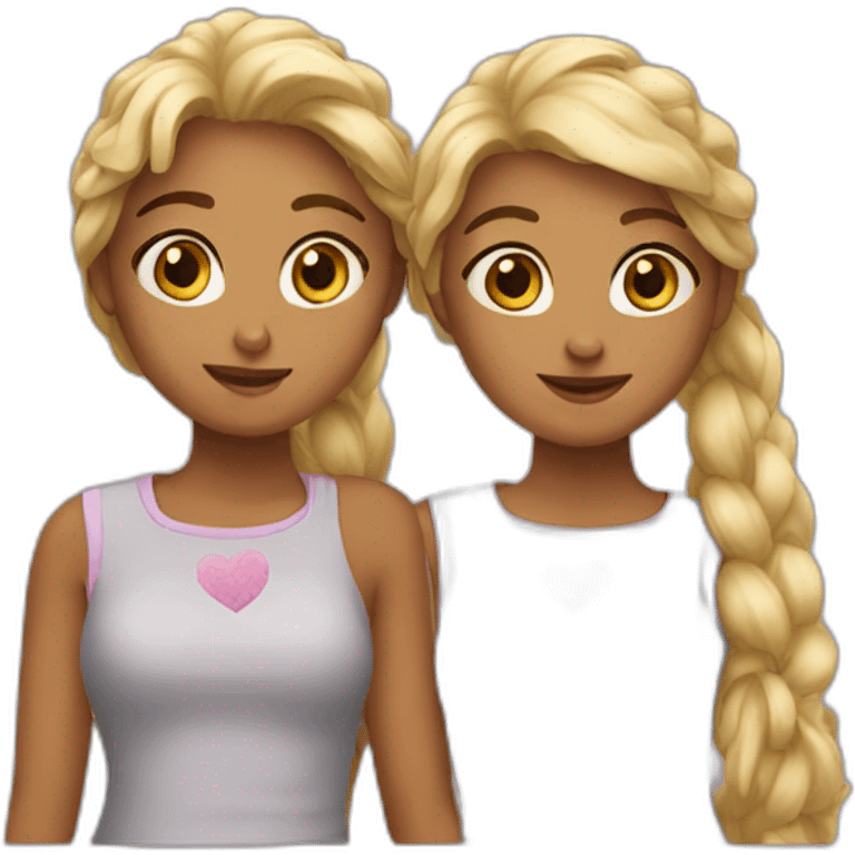 Two brokes girls emoji