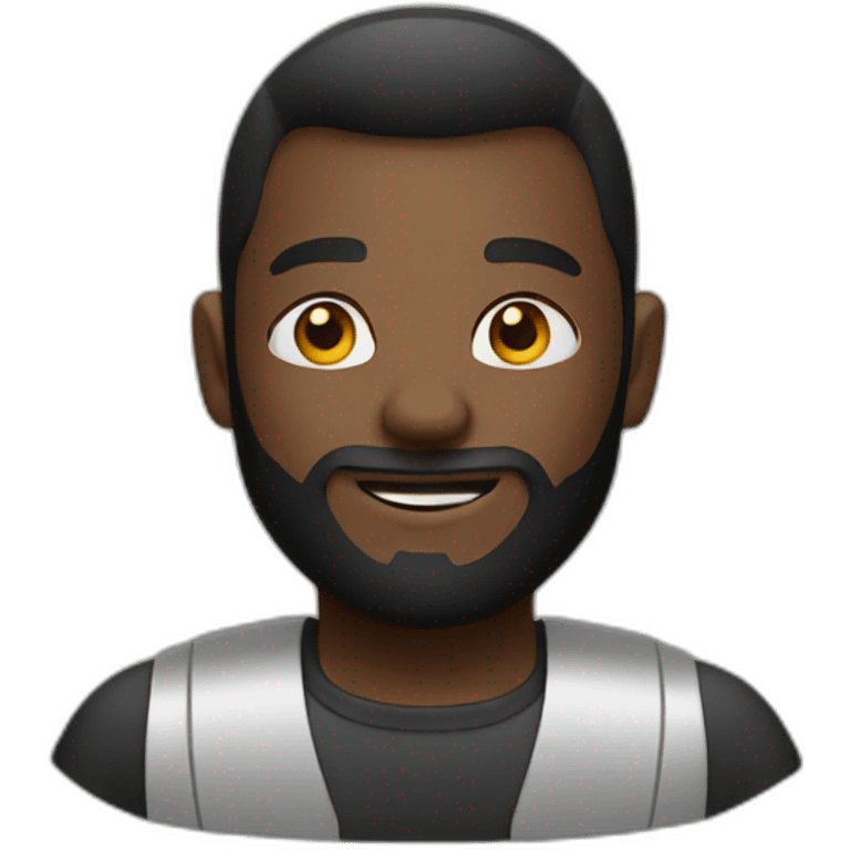 Black roaster emoji