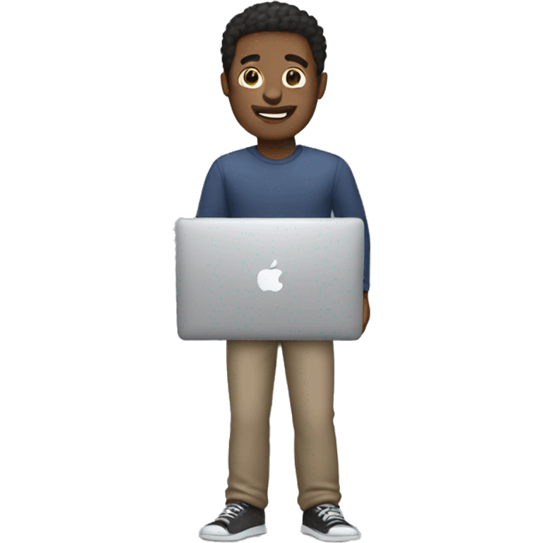 guy with a macbook emoji