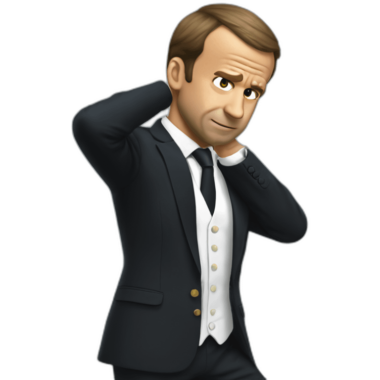 dab macron emoji