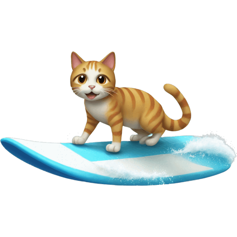 cat surfing  emoji