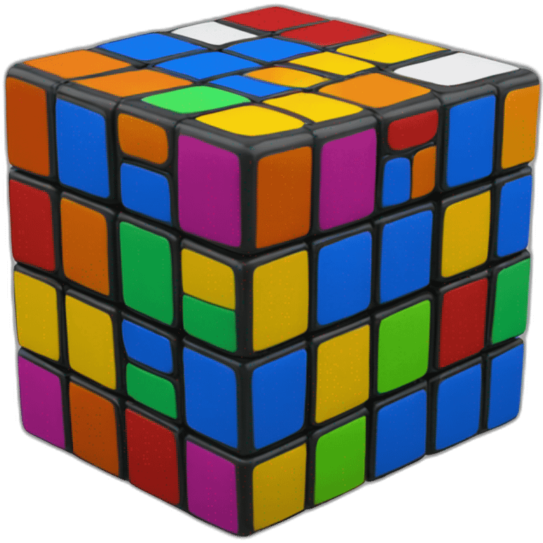 Simple 3x3 Rubik's cube  emoji