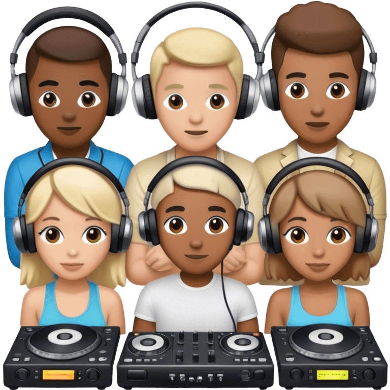 Family of dj’s emoji