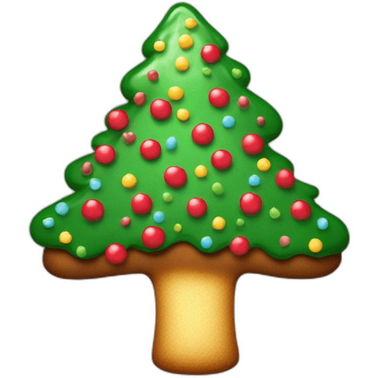 Sapin de Noël en gâteaux emoji