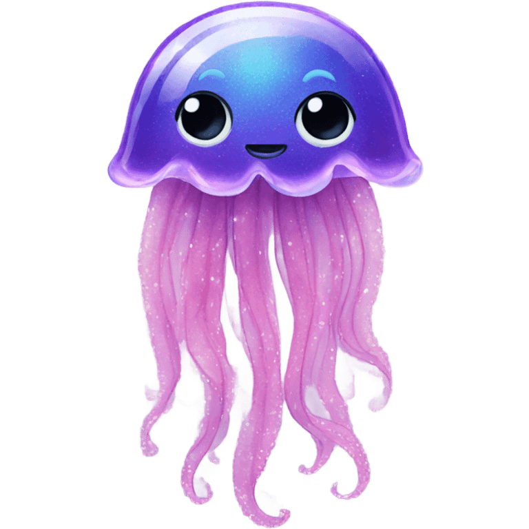 Jellyfish in a sparkly dress emoji