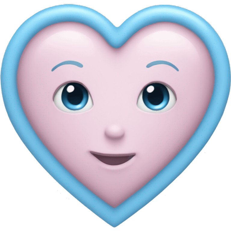 pastel blue heart emoji