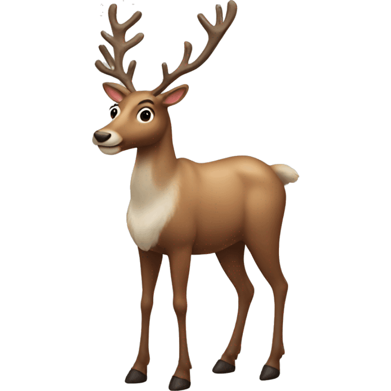 reindeer full body emoji