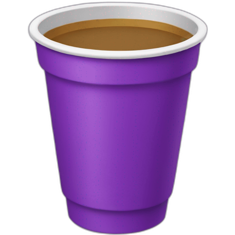 purple cup with lean spilling out  emoji