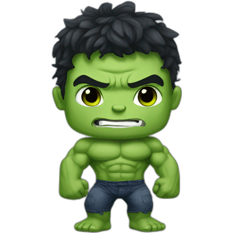 Hulk AS sweet chibi emoji