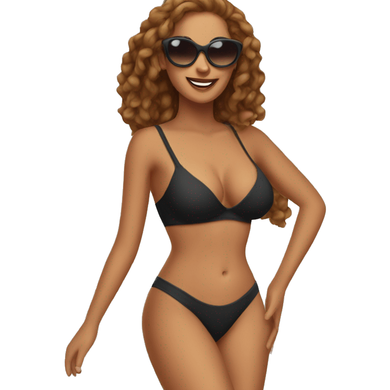 High waist bikini emoji