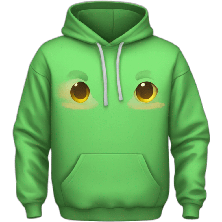 Item of clothing green hoodie emoji