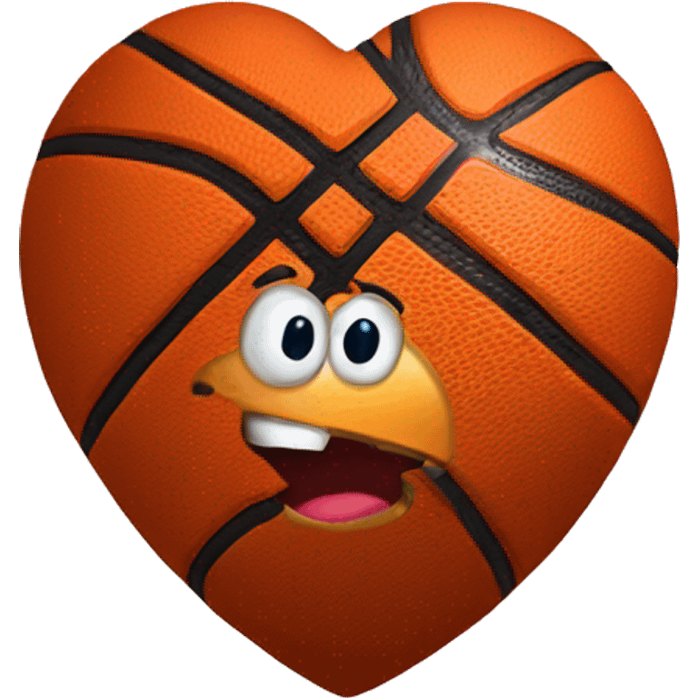 heart with basketball emoji