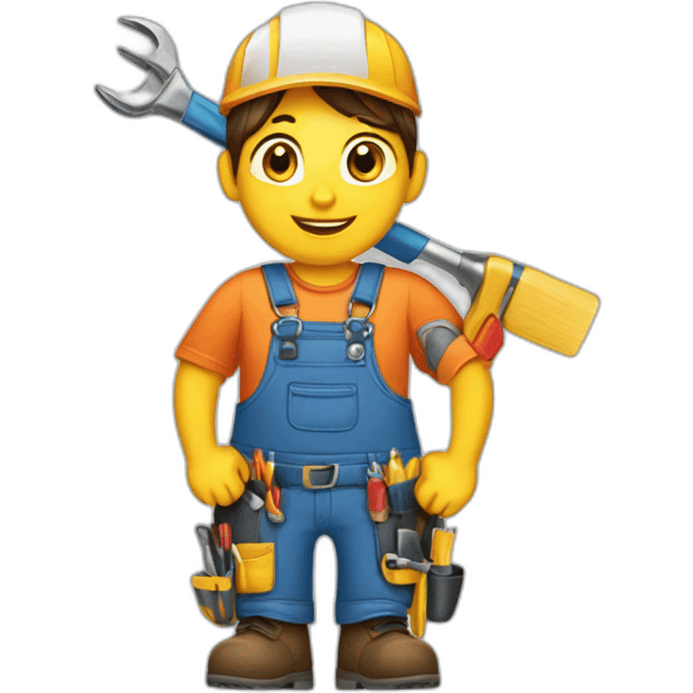 expert handyman female tools emoji