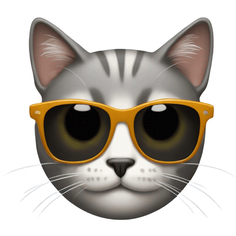 Cat wearing sunglasses  emoji