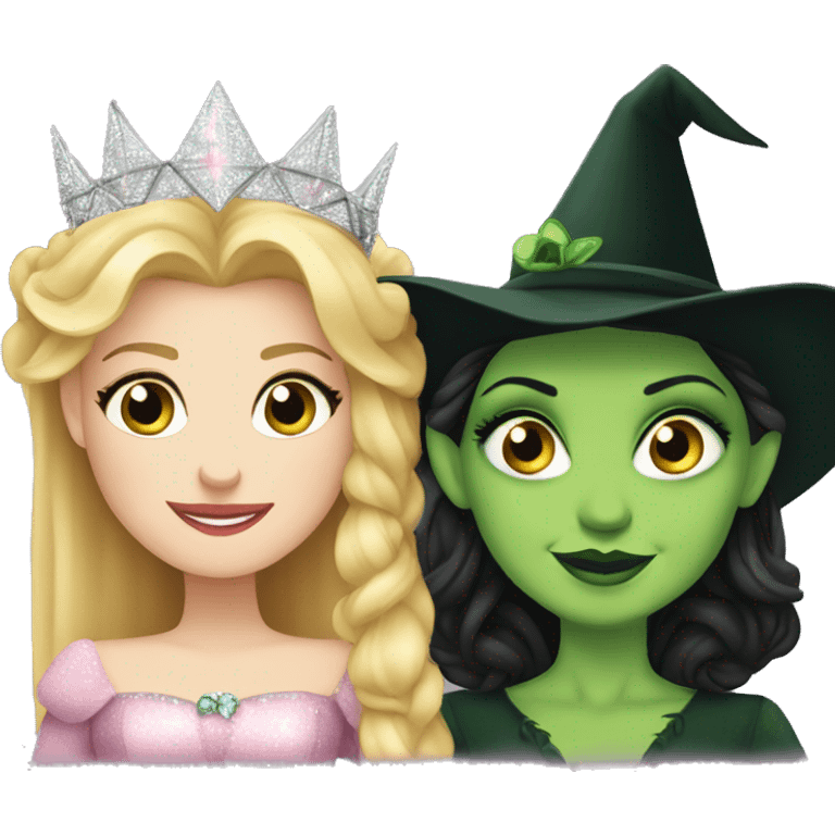 Glinda and elphaba from Wicked together emoji