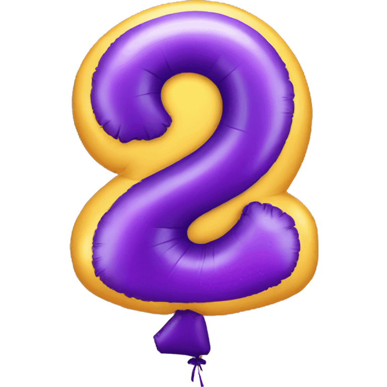 Number 9 birthday balloon  emoji