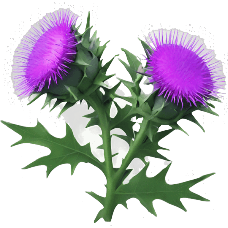 plum coloured Milk thistle emoji