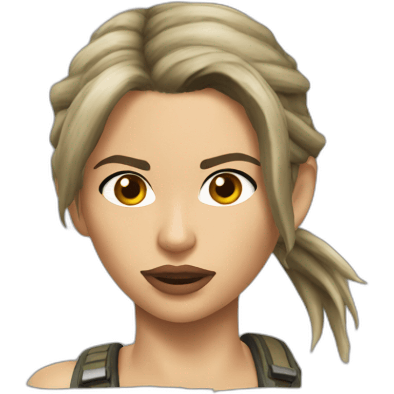 lara croft realist emoji