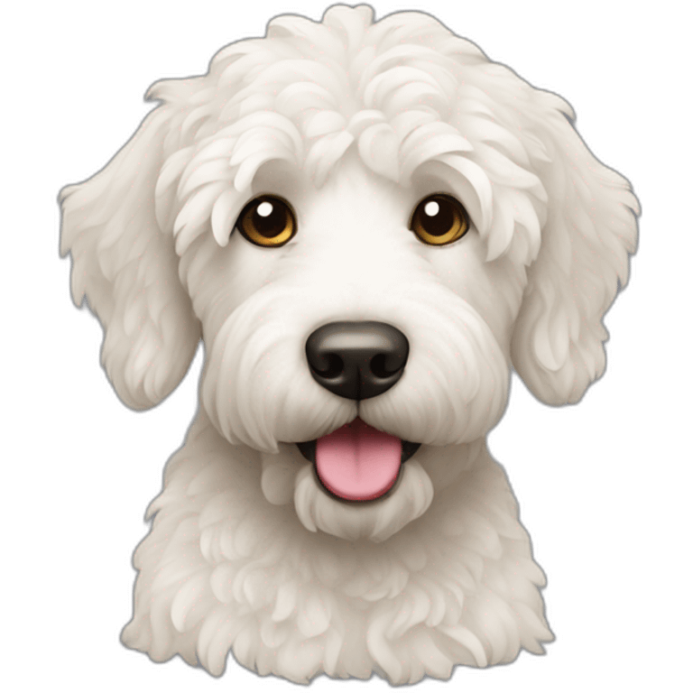 White labradoodle emoji