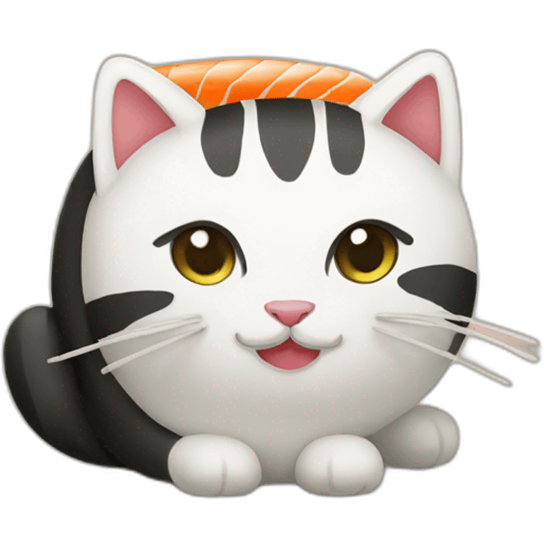 Sushi cat emoji