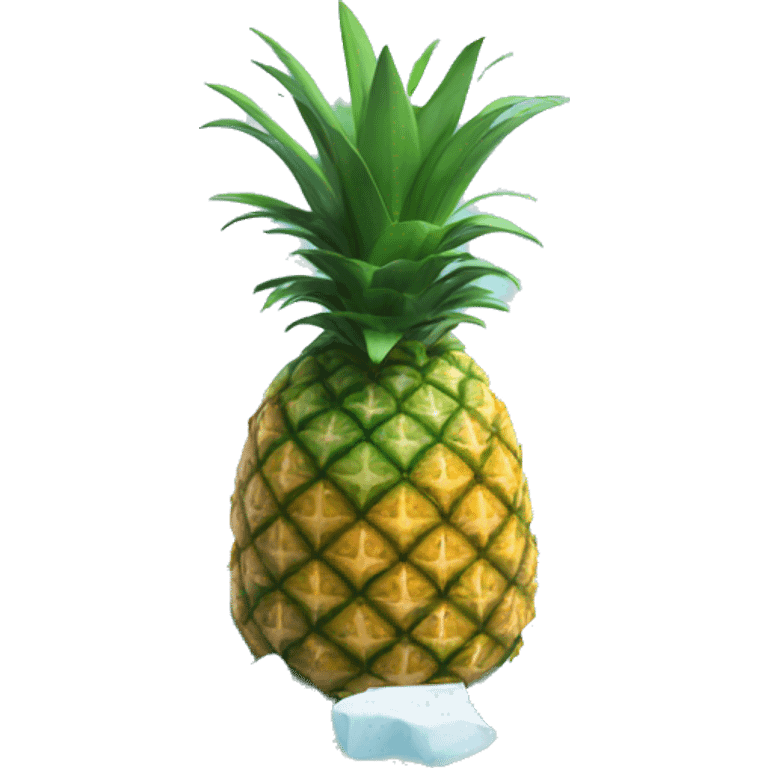 pineapple on an iceberg emoji