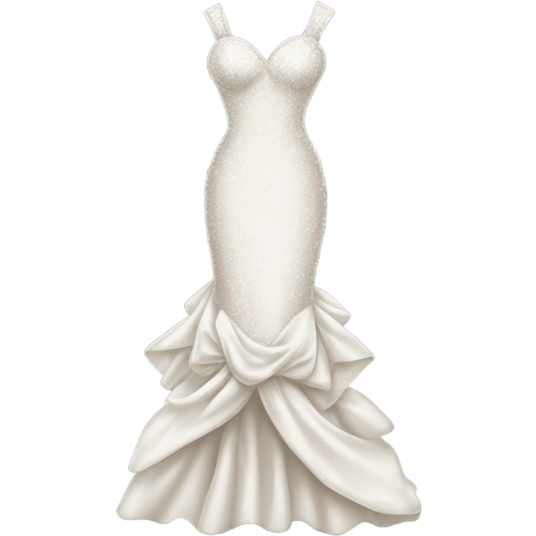 Highly detailed Marilyn monroe wedding dress emoji