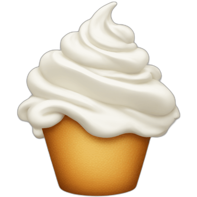 Whipped cream emoji