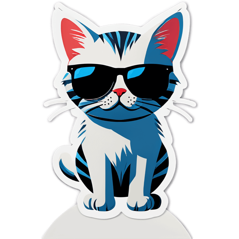 Cat with sunglasses emoji