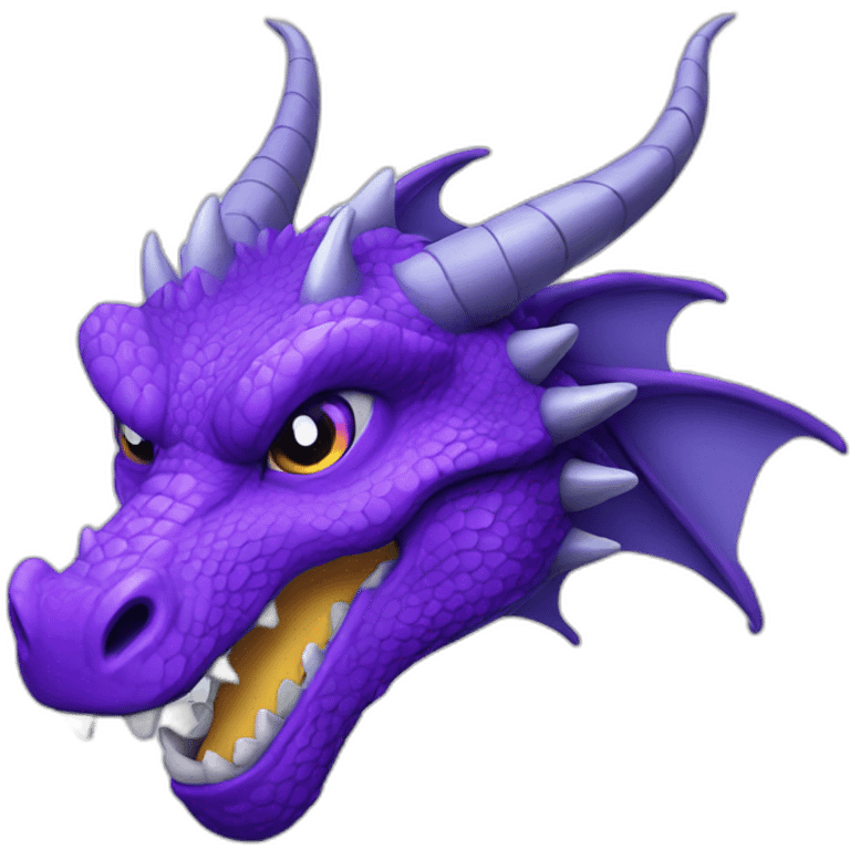 purple dragon head emoji