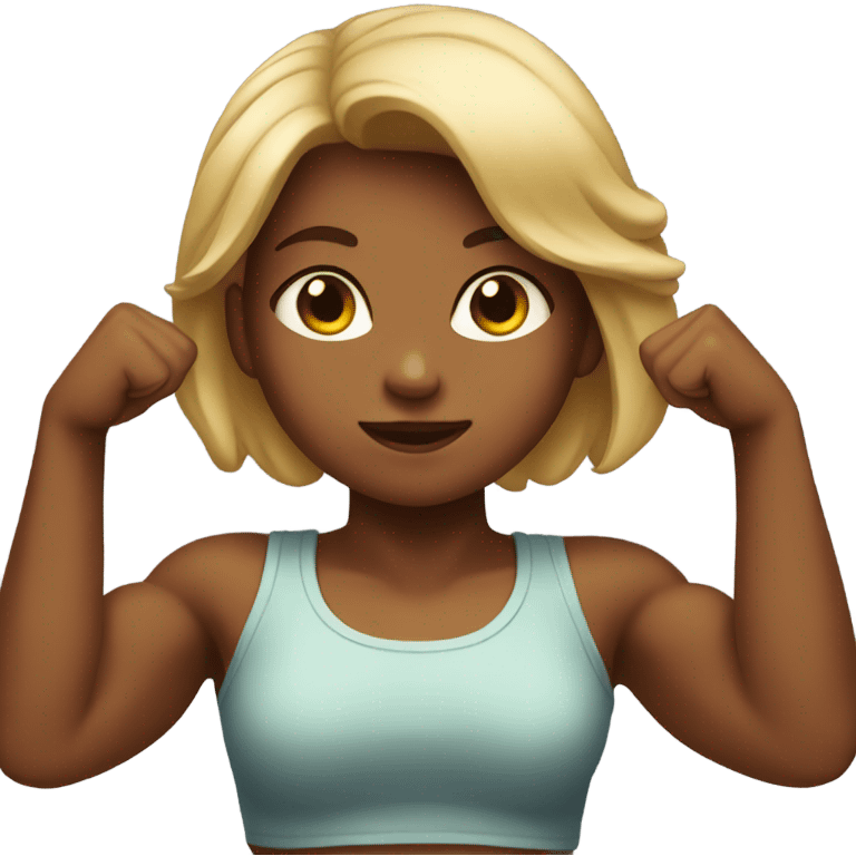 Girl with biceps  emoji