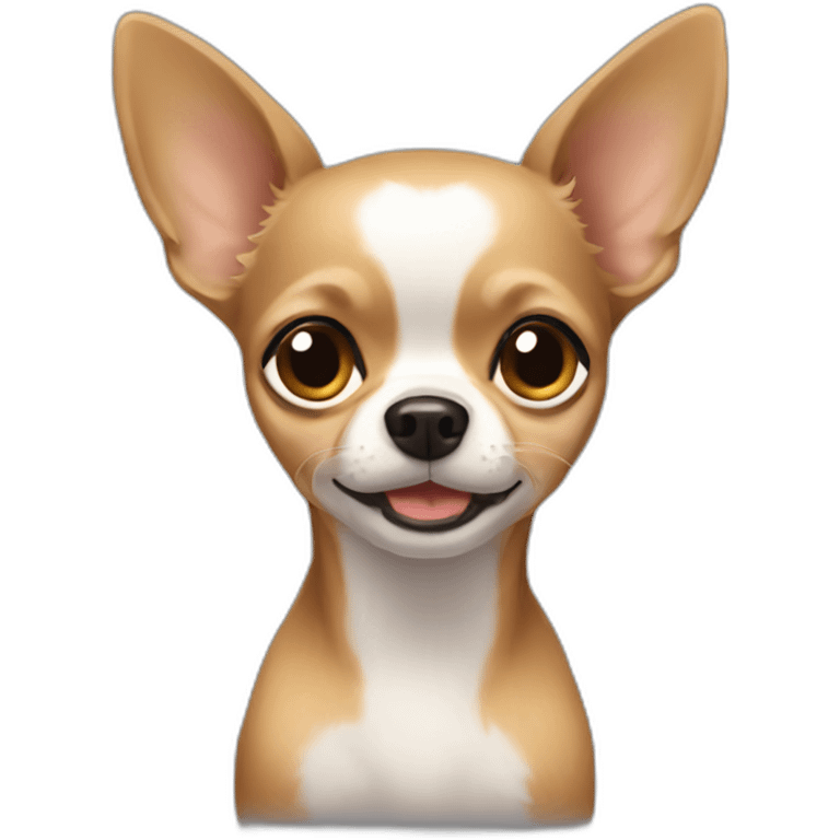 Chihuahuas with hair emoji