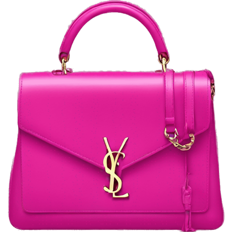 Hot pink ysl bag emoji