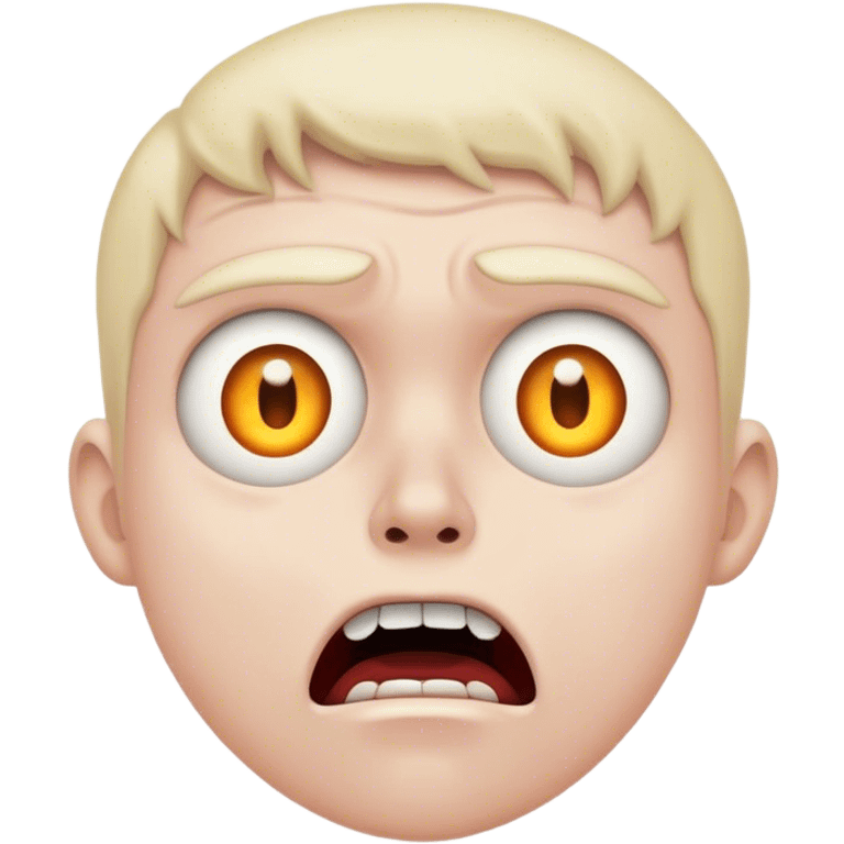 appalled face of shock and horror emoji