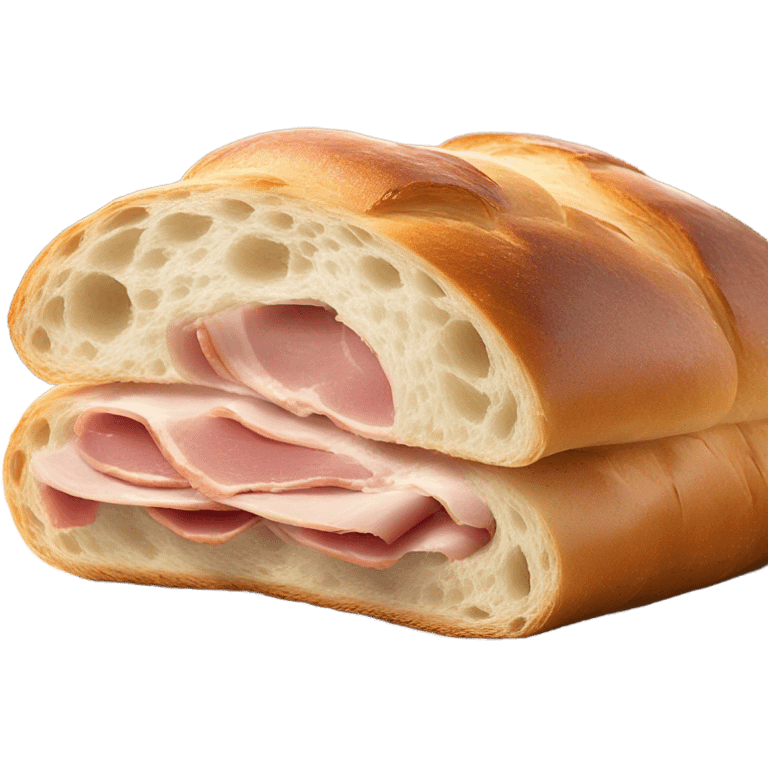 ciabatta with ham emoji